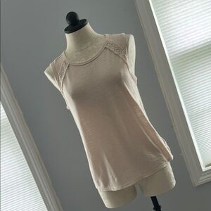 Gap Women's Sleeveless Top - Pinkish Cream